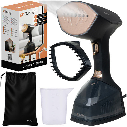 Aparat de calcat cu abur, pentru haine negre, 2000W, capacitate 360 ml, 3 nivele, afisaj, oprire automata - imagine 11
